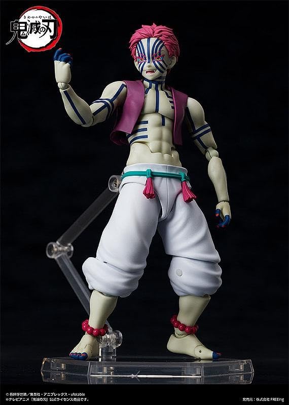 Freeing Demon Slayer: Kimetsu No Yaiba: Akaza Figma Action Figure, Multicolor
