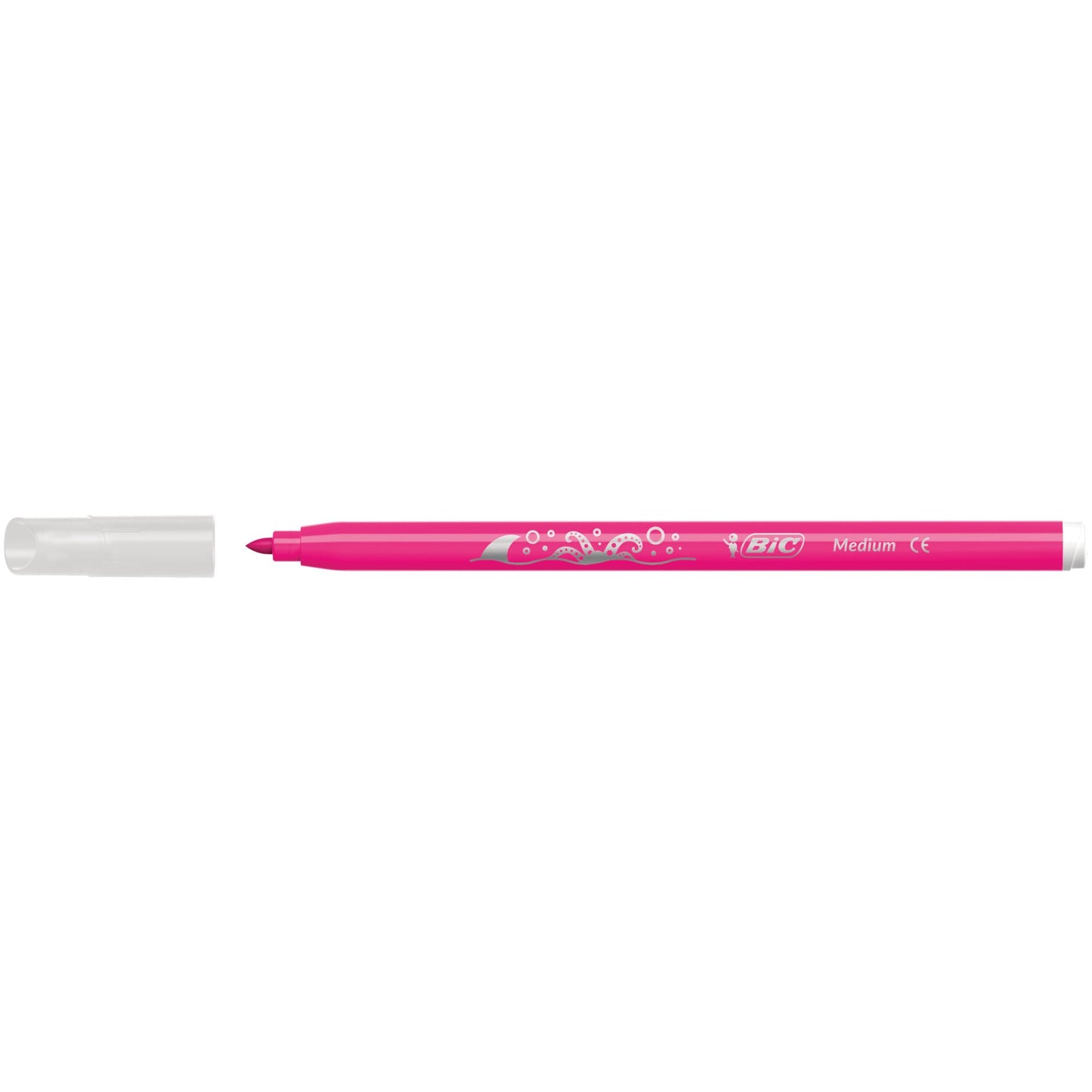 Bic Kids Kid Couleur Felt Tip Colouring Pens - Assorted Colours, Cardboard Wallet Of 12