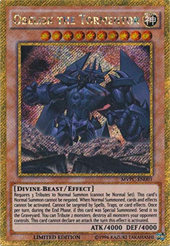 Yu-Gi-Oh! - Obelisk The Tormentor - Mvpc-En001 - Gold Super Rare (Misprint) - Dark Side Of Dimensions Movie Promo