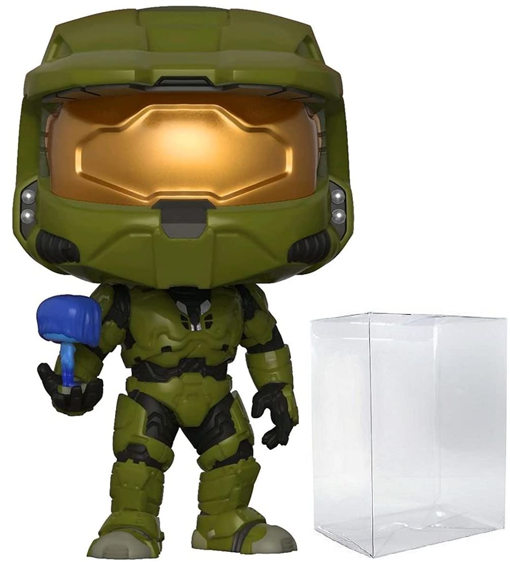 Funko Pop! Games: Halo - Master Chief With Cortana Vinyl Figure (Bundled With Compatible Box Protector Case), Multicolored, 3.75 Inches