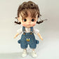 Xidondon 1/12 Bjd Doll Clothes Fashion Suspender Pants T-Shirt Set For Ob11 Gsc Body9 Dolls Accessories (Dark Blue)