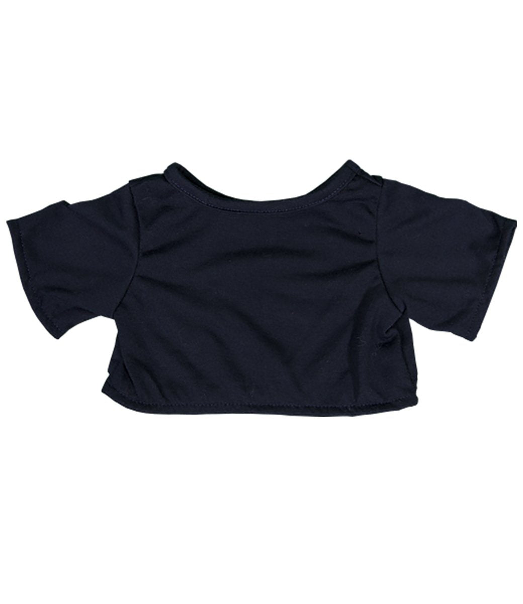 Navy Blue T-Shirt Teddy Bear Clothes Fits Most 14'-18' Build-A-Bear And Make Your Own Stuffed Animals