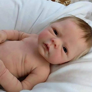 ZTDOLL Reborn Baby Dolls Boy Real Lifelike Baby Dolls Boys 18 Inch, Handmade Realistic Boy Baby Doll Newborn Lifelike Dolls in S