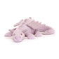 Jellycat Lavender Dragon Stuffed Animal  Large 19.5 inches - Mythical Plush Toy - Classic Children's Gift