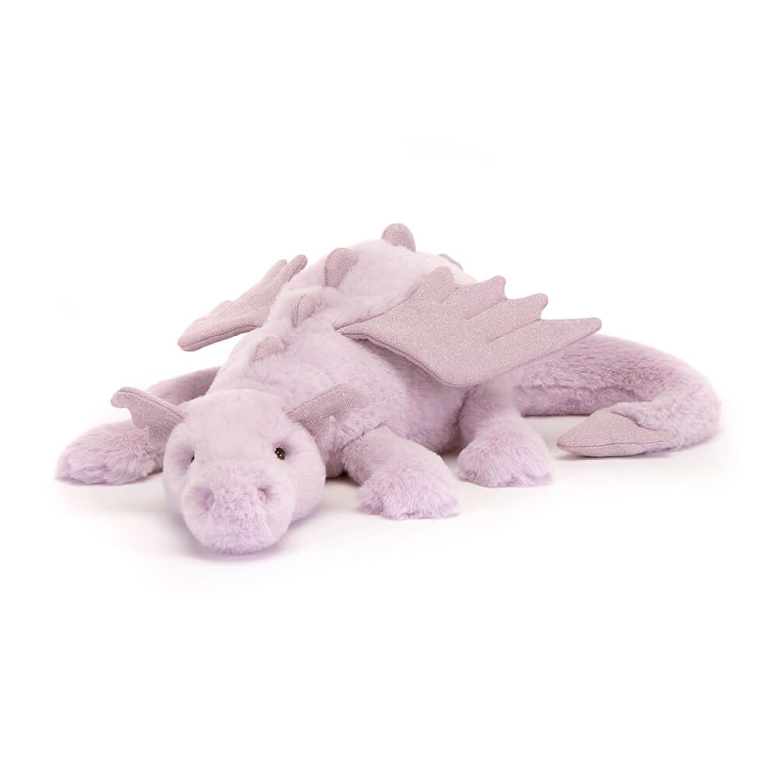 Jellycat Lavender Dragon Stuffed Animal  Large 19.5 inches - Mythical Plush Toy - Classic Children's Gift