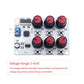 RC Digital Servo Tester 6 Channels Motor Servo Controller Centering Tool with Over-Current Protection & 2 Control Modes for RC C
