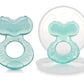 Nuby Silicone Teethe-Eez Teether With Bristles, Includes Hygienic Case, Aqua (Count Of 2)…