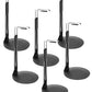 Upvolcora Black Adjustable Dolls Stands 6 Pack Display Holder, 8'' To 12'' Dolls Or Action Figures Shelf, Waist Is 2 To 2.5 Inch