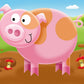 Ravensburger My First Puzzle - On The Farm Jigsaw Puzzle for Kids, 2-5 Pieces, Large, Cardboard, Multi Color, Model 7302