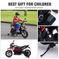 TOBBI 12V Aprilia Licensed Kids Ride-On Motorcycle Dirt Bikes for Kids with Training Wheels, Spring Suspension, Lights, Music St