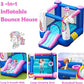 BOUNTECH Inflatable Bounce House, Kids Bouncy House with Slide, Jumping Area, Including 480W Blower, Oxford Carry Bag, Indoor Ca
