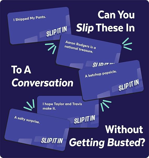 Gray Matters Games Slip It In | Quick To Learn & Play | Fun Party Game For Adults Ages 17+ | Perfect For Any Occasion