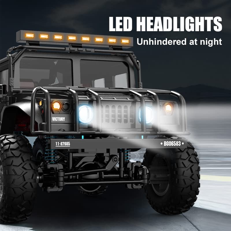 The perseids RC Truck RC Rock Crawler 1/12 Full Scale 4WD Remote Control Car Racing Vehicle Semi Truck and Trailer, 20km/h Offro