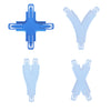 Arsunovo Racetrack Connectors Compatible With Hot Wheels,Hotwheels Track Builder,Booster,Curved Track Pieces,Cross Shape 1 Packs
