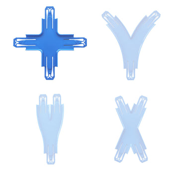 Arsunovo Racetrack Connectors Compatible With Hot Wheels,Hotwheels Track Builder,Booster,Curved Track Pieces,Cross Shape 1 Packs