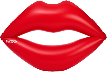 Funboy Giant Inflatable Red Lips Pool Float, Luxury Float For Summer Pool Party And Entertainment