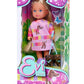 Simba 105733688 Evi Love Dogs, Doll With Two Cute Dachshunds On A Leash, 12 Cm Toy Doll, From 3 Years