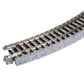 Kato USA Model Train Products Unitrack, 249mm (9 3/4'') Radius 45-Degree Curve Track (4-Piece)