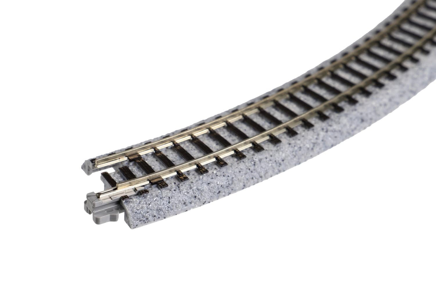 Kato USA Model Train Products Unitrack, 249mm (9 3/4'') Radius 45-Degree Curve Track (4-Piece)