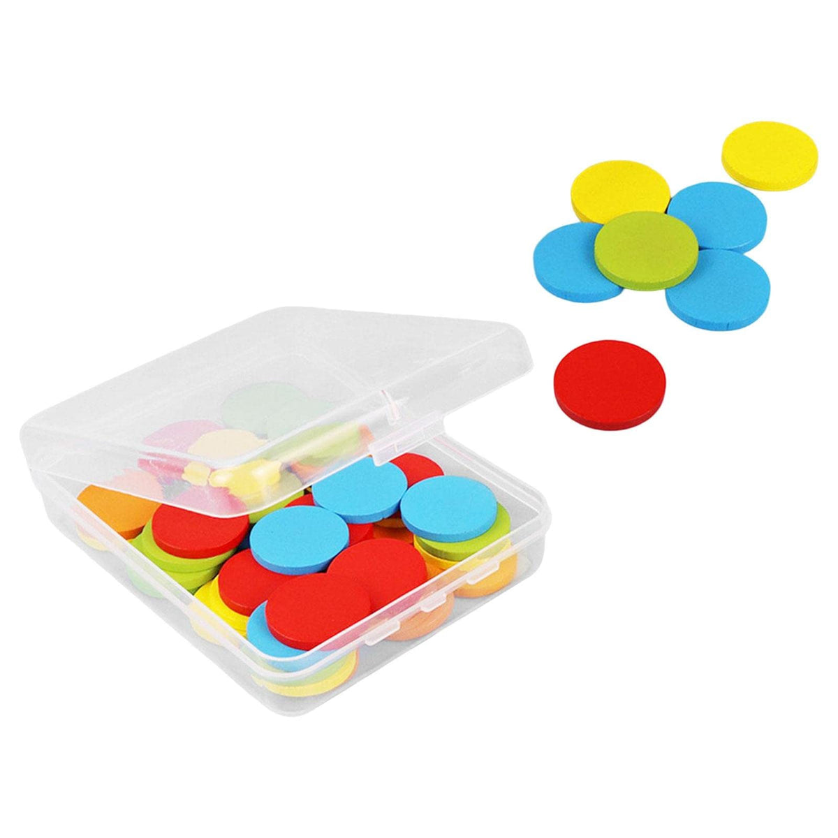 Trendivibe Math Shapes Geometric Solids Sorting Stacking Toys For Game Gift Activity 50 Round| Baby Learning Toy | Infant Activi