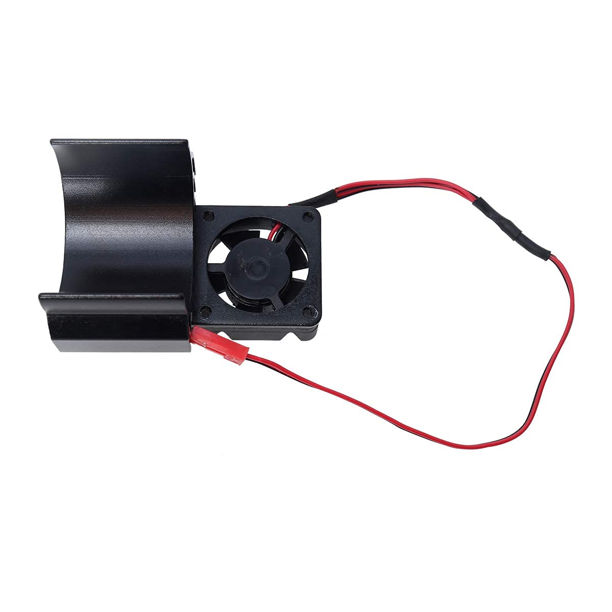 REhobby RC Motor Fan Radiator Aluminum Heat Sink Twin Cooling Fan for 1/10 RC Car 540/550 Track HSP HPI Wltoys Himoto Tamiya (Bl