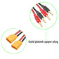 Woodguilin Xt90 Connector Plug,Xt90 Connector Male Plug To 4Mm Banana Plugs Battery Charge Lead Adapter,With 12Awg 30Cm Connecto