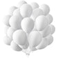 Kalor 12 Inch White Balloons, 50 Pcs Latex Helium Balloons For Kid'S Birthday Party, Baby Shower, Wedding, Graduate Party Decorations
