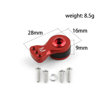 2 Sets Aluminum M(18MM) 25T Adjustable Servo Saver Servo Arm for TRX-4 Axial SCX10 1/10 RC Cars Helicopter Model Boat Upgrade Pa