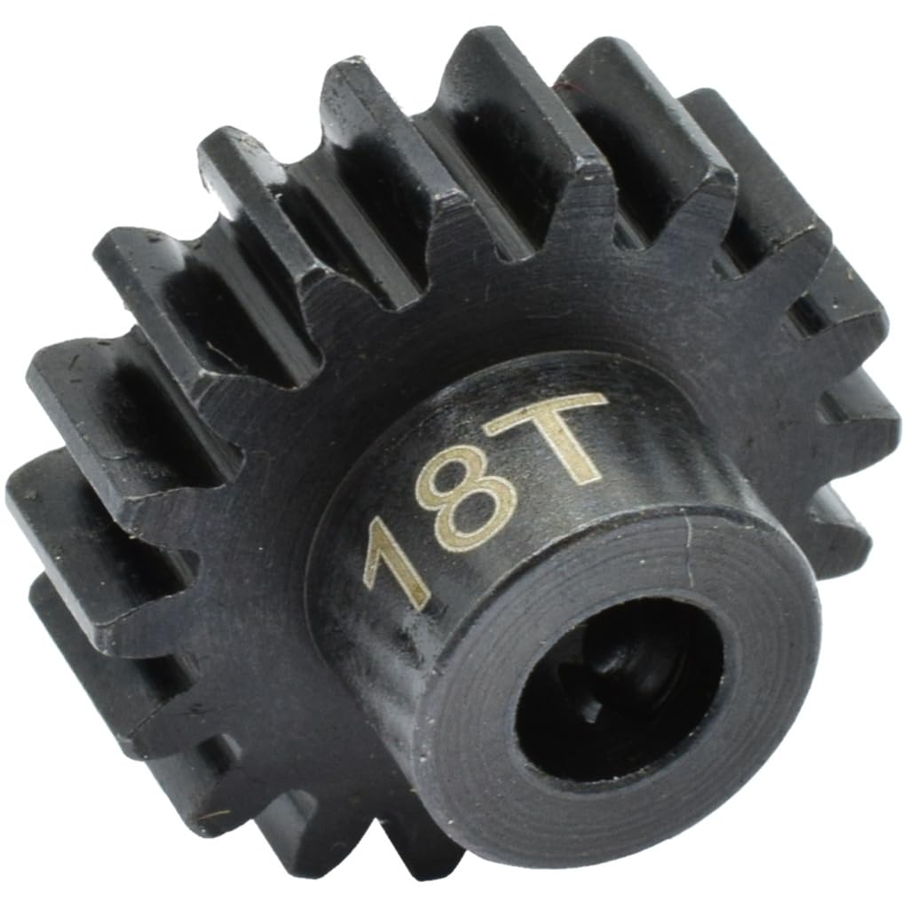 Hot Racing NSG18M1 18t Steel Mod 1 Pinion Gear 5mm