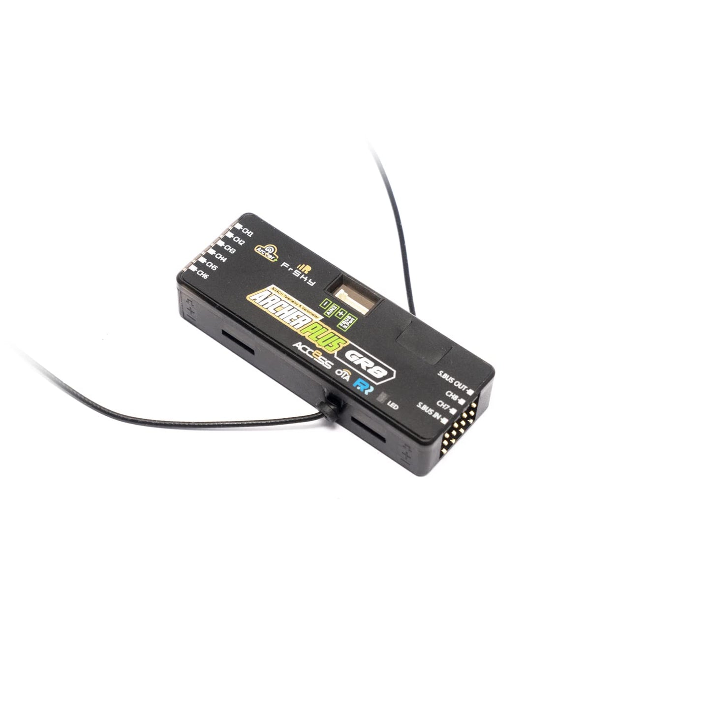 FrSky Archer Plus GR8 Receiver - Aluminum, High Performance, Compatible with FrSky Transmitters