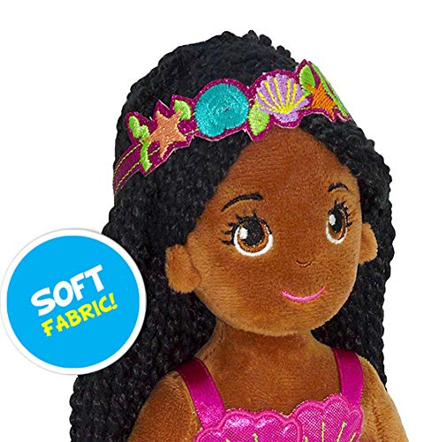 June Garden 18' Flip Sequin Sparkly Mermaid Chloe - Soft Mermaid Plush Stuffed Doll Gift For Toddler Girls