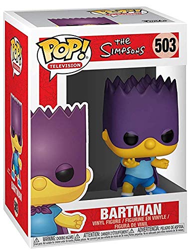 Funko The Simpsons: Bart Simpson - Bartman Pop! Vinyl Figure (Bundled With Compatible Box Protector Case), Multicolor, 3.75