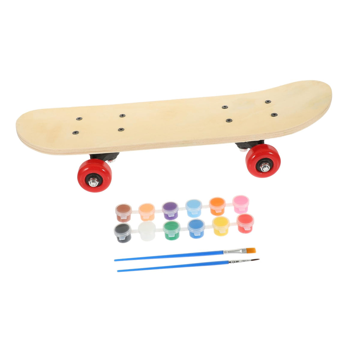 Holibanna 1set Skateboard Painting Kit Unfinished Graffiti Skateboard Deck for Boys and Girls Blank Board with Painting Tools an