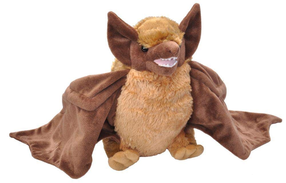 WILD REPUBLIC Brown Bat Plush Toy, Cuddlekins 12" Stuffed Animal, Multi Color, Model 19341, Gift for Kids