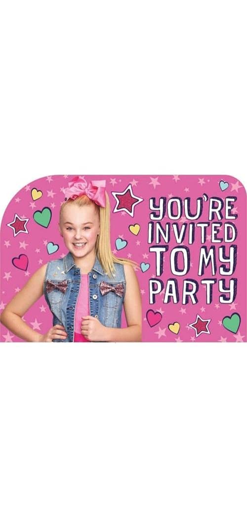 Amscan JoJo Siwa Invitations (8 ct)