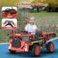 ANPABO Ride on Dump Truck, 12V Ride on Car with Remote Control, Electric Dump Bed and Extra Shovel, Ride on Construction Vehicle