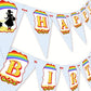 Wizard Happy Birthday Banner Pennant