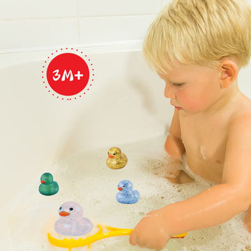 Rubber Duck Bath Toys For Toddlers - Squeak And Float Yellow Ducks In Bulk - Baby Shower Decorations And Party Favors