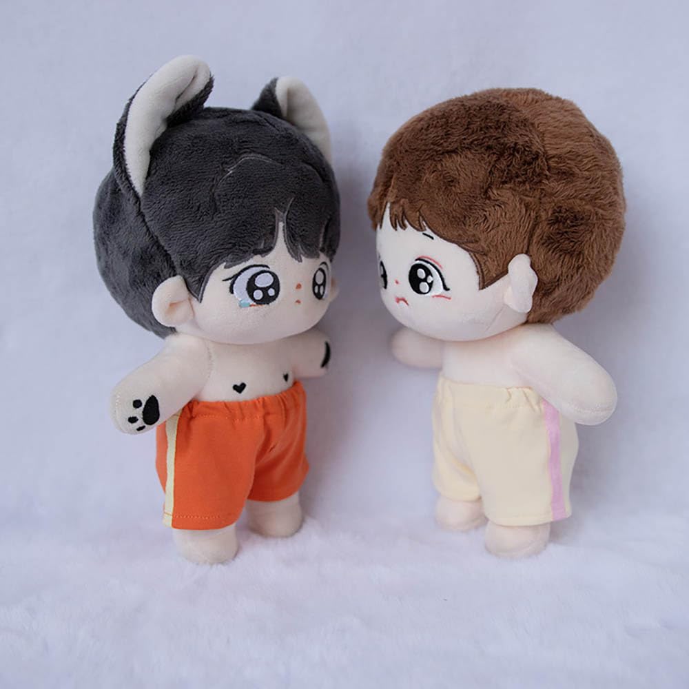 Niannyyhouse 10Cm 15Cm 20Cm Plush Doll Clothes Contrast T-Shirt Pants Sportswear Set Soft Stuffed Plush Toy Dress Up Accessories