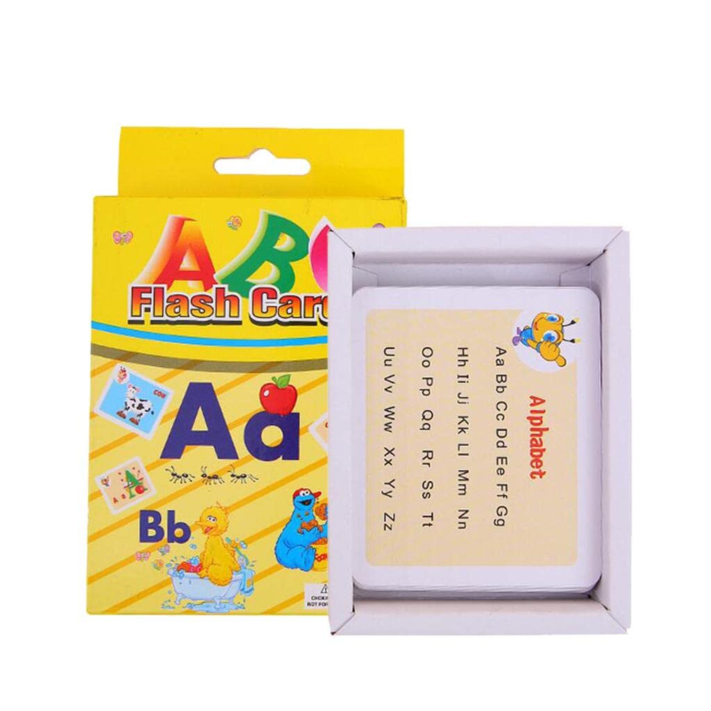 Atorse 27Pcs TwoSided Flash Cards For Kindergarten Toddlers Preschool Alphabet