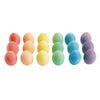 Colorations Chunky Chalk Eggs, Set of 18, for Kids and Toddlers, Easy Grip, Non-Toxic, Assorted Colors, 2 1/8 X 1 1/2 inches, Ou