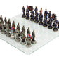 Ptc Civil War Solider Themed Chess Set With Glass Board, Multicolor