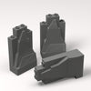 Classic Building Dark Gray Rock Bulk,Rock Panel 2X4X6 50 Piece, Compatible With Lego Parts And Pieces:Panel 2X4X6 Dark Gray (Col