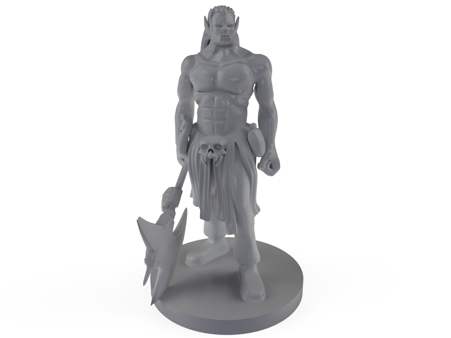 Half Orc Male Barbarian 2 Tabletop Dnd Gaming Miniature