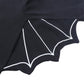 Agqt Baby Girls Black Bat Costume Cloak Romper Hat Halloween Costumes Long Sleeve 2Pcs Romper Black Eye Size 18-24 Months(100)