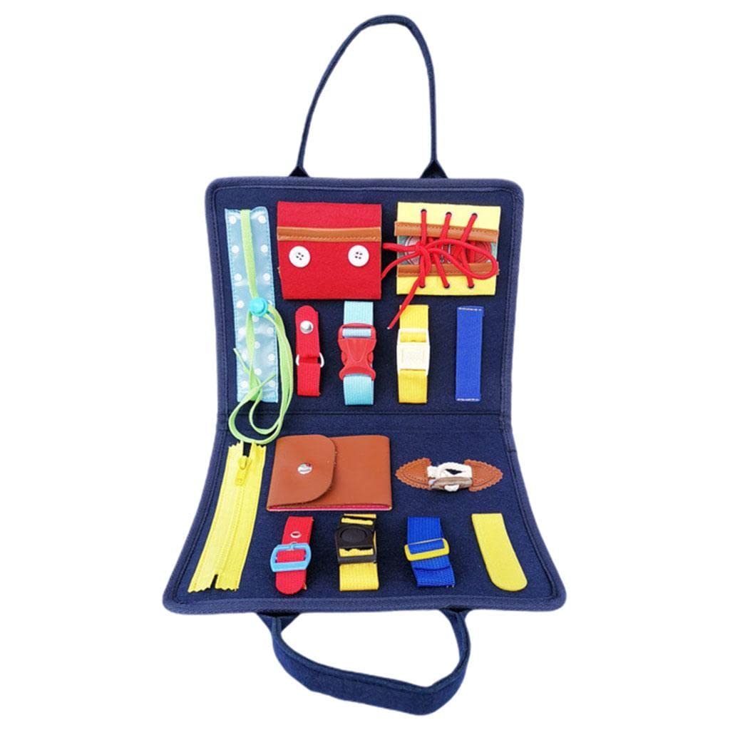 Zoomella Busy Board Toy Game Early Learning Handbag For Age 25 Years Old Infants
