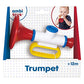 Ambi Toys Trumpet - Multi-Colored Musical Baby Toy for Ages 12 Months+, Medium Size, Engaging and Fun Developmental Play