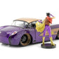Jada Toys 1: 24 1957 Chevy Corvette W/Batgirl Figure (Blue)