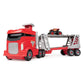 Monster Jam, Official 2-in-1 Launch N Go Hauler Playset and Storage with Exclusive Monster Truck, 1:64 Scale Kids Toys for Boys