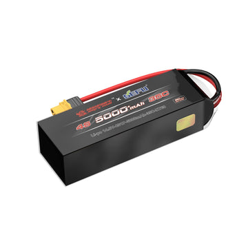 MJX B4S50P Angry Snail RC Battery 4S 14.8V 5000 mAh 70C LiPo Battery XT60, Max 25A Charging, Spare Parts RC Battery for 1/10 1/8